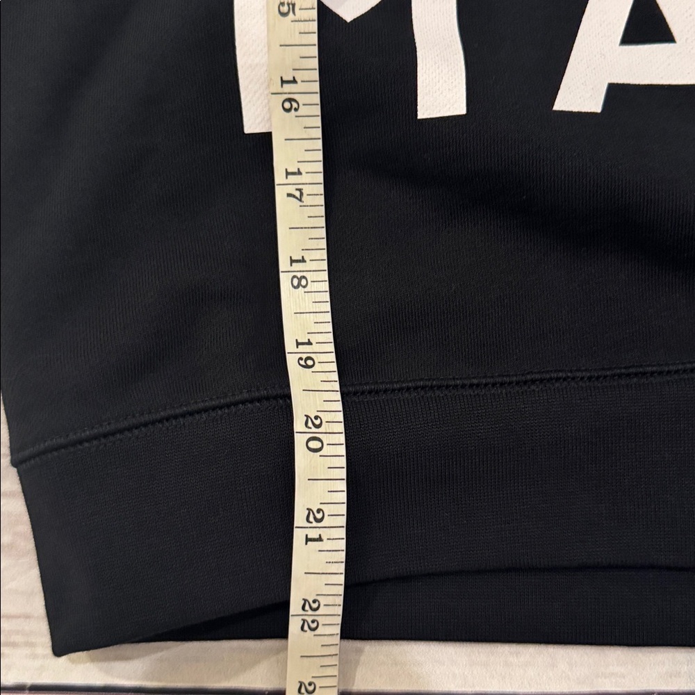 NWOT  EVERLANE 100% Human Typography Crewneck‎ Sweatshirt Black Size Small - Picture 7 of 12